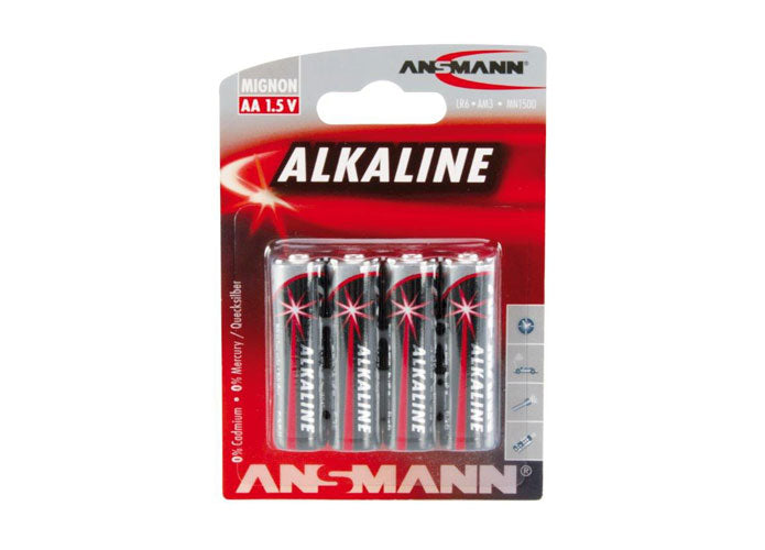ANSMANN Alkaline Batterien Set Mignon AA/LR6 - 4 Stück