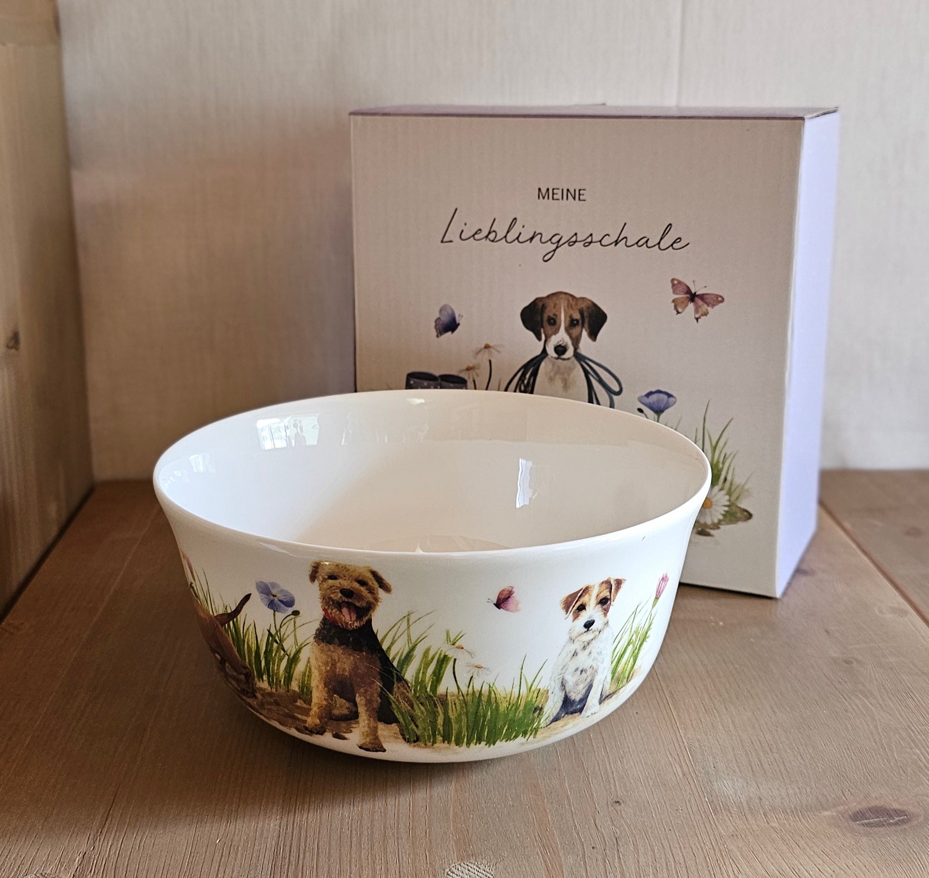 Müslischale / Frühstückschale / Schale Hundespaß Porzellan – Grätz Verlag – Ø 15 cm, Höhe 7,5 cm