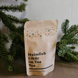 "Heimlich Likör im Tee Tee" / Tee Geschenk / Weihnachten – 20 g – gefertigt von Menschen mit Behinderung (Kopie)