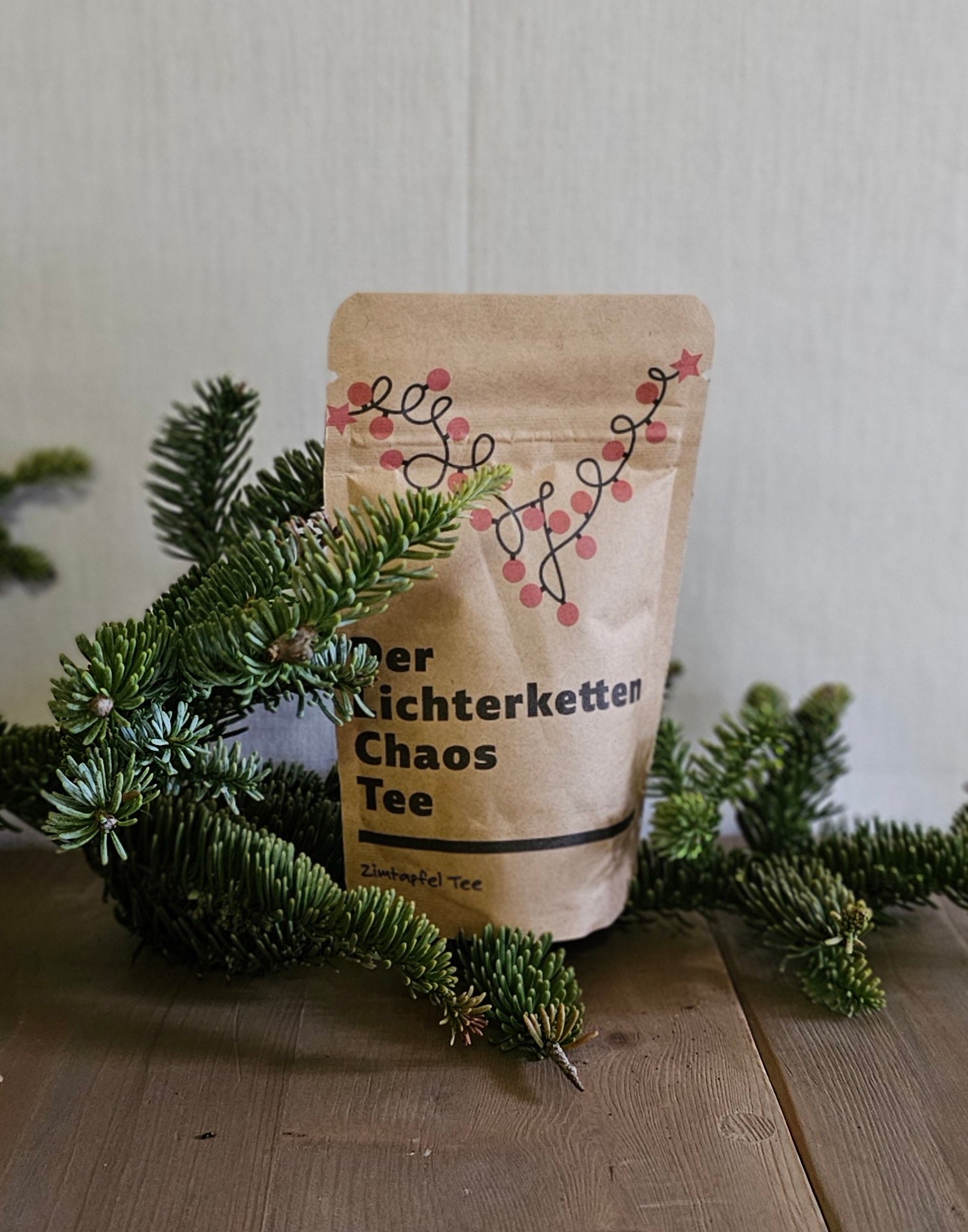 "Der Lichterketten Chaos Tee" / Tee Geschenk / Weihnachten – 20 g – gefertigt von Menschen mit Behinderung