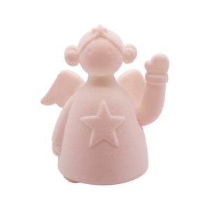 Kunststoff Engel "Winky" / Winke-Engel / Aufsteller / Figur Weihnachten – rosa – Höhe 16 cm