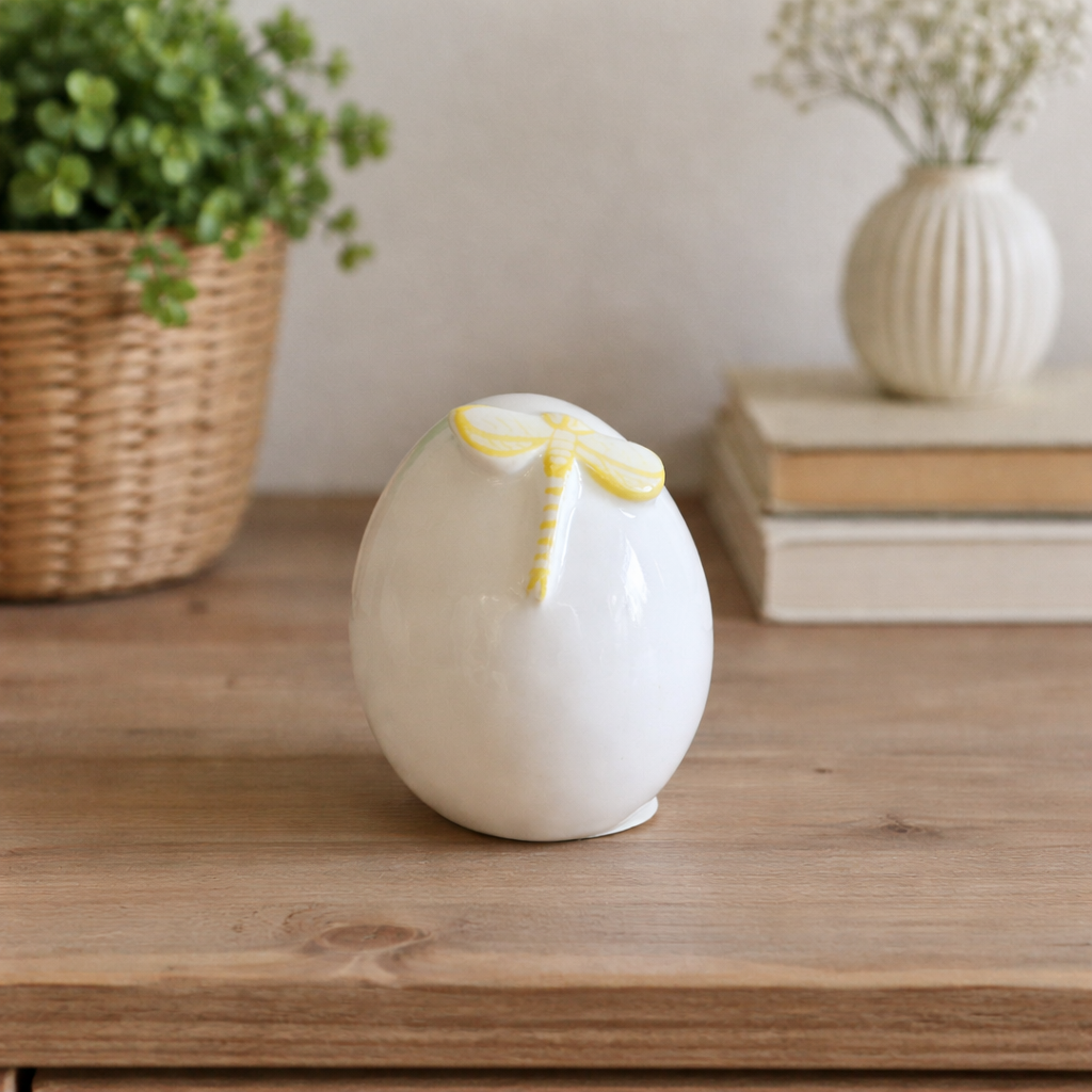 Keramik Ei „Doro“ – Oster Deko Aufsteller aus Keramik, 6 cm - verschiedene Motive und Farben