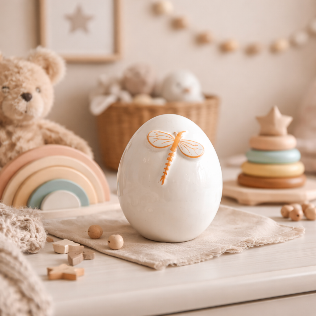 Keramik Ei „Doro“ – Oster Deko Aufsteller aus Keramik, 6 cm - verschiedene Motive und Farben