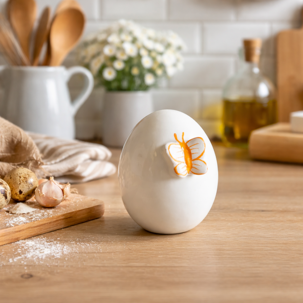Keramik Ei „Doro“ – Oster Deko Aufsteller aus Keramik, 6 cm - verschiedene Motive und Farben