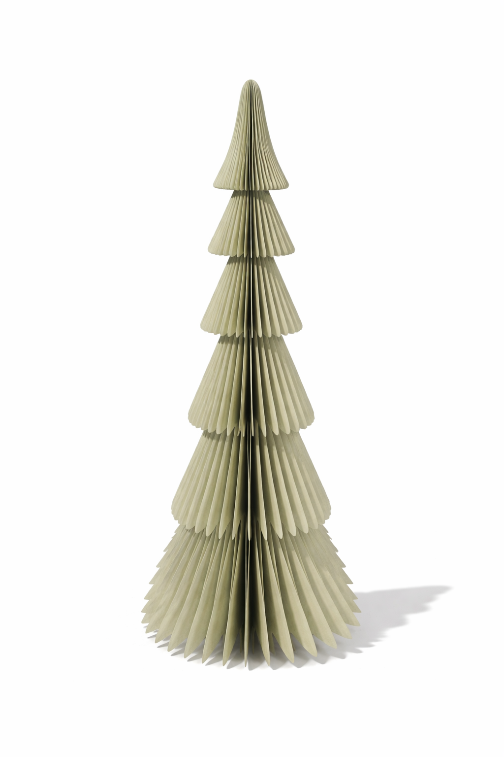 Papier Tannenbaum / Tanne "Dacia" / Weihnachten / Aufsteller – grün – Höhe 30,5 cm