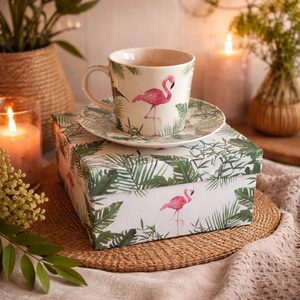 Kaffeetasse / Becher / Tasse Trend Coffee Tropical Flamingo – ppd – 200 ml