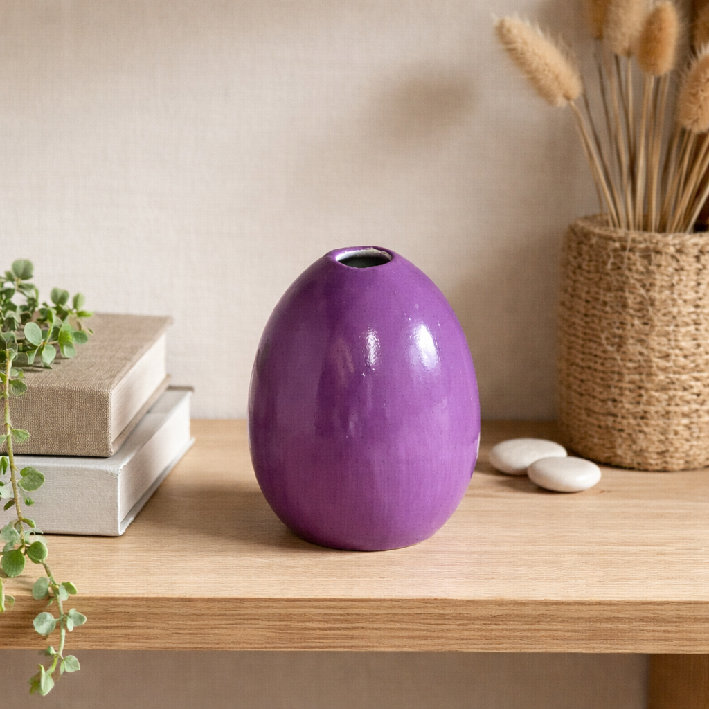 Keramik Ei Vase „PAT“ – Mini-Vase für Ostern in verschiedenen Farben & Formen | 9 x 8 cm / 6,5 × 9 cm