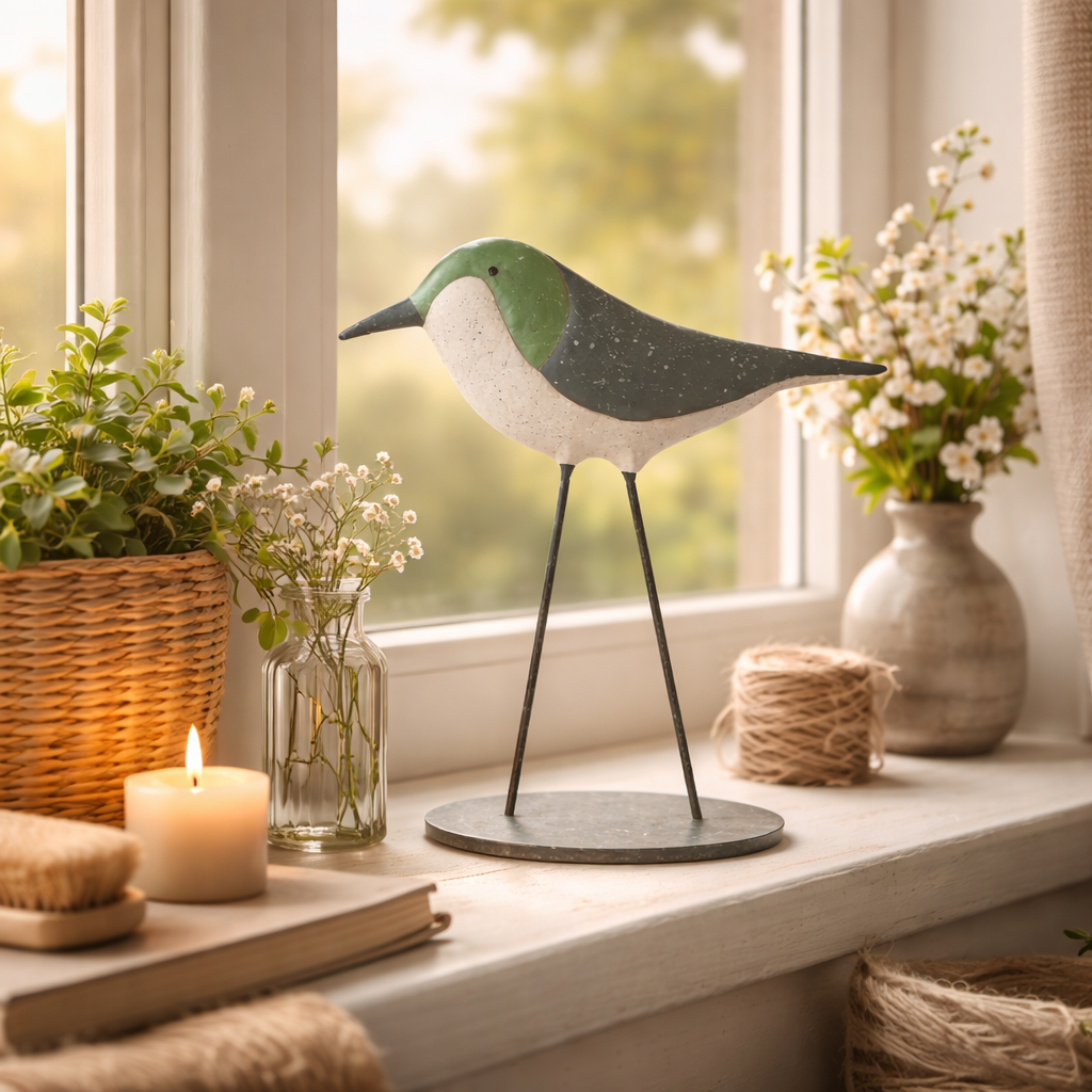 Dekovogel Dekofigur Vogel aus Metall – verschiedene Größen – verschiedene Farben