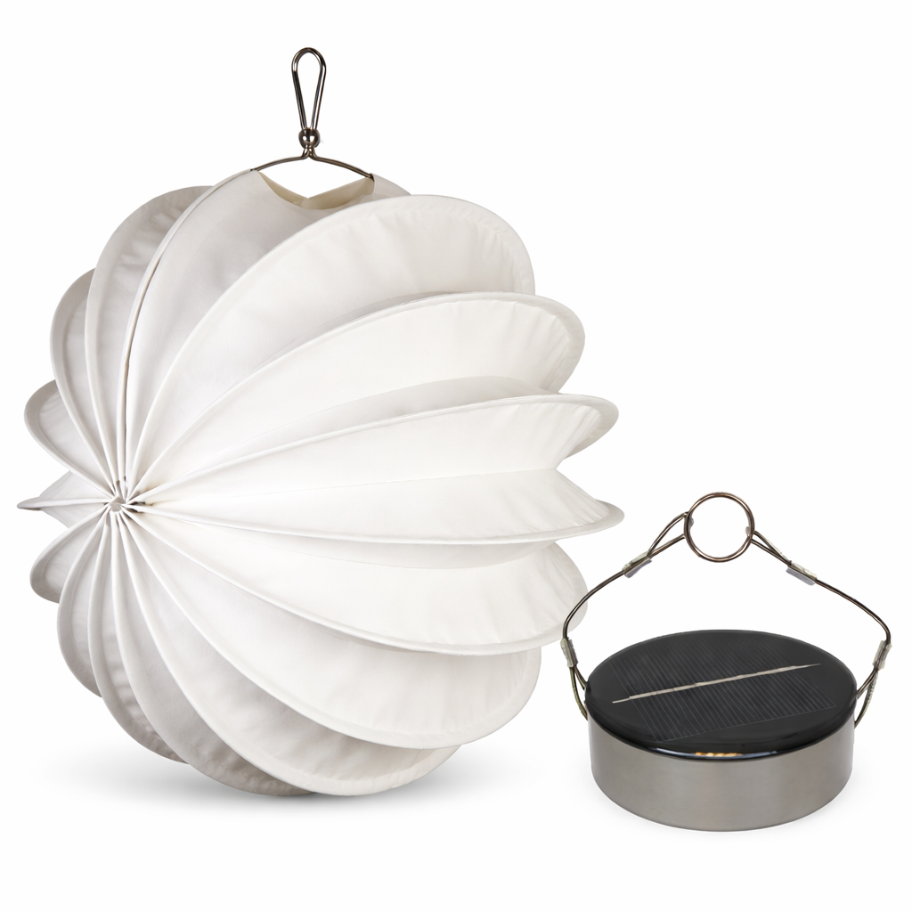 Lampion Gartenlaterne Barlooon / Wetterfester Lampion / Outdoor – verschiedene Größen – Farbe Weiss