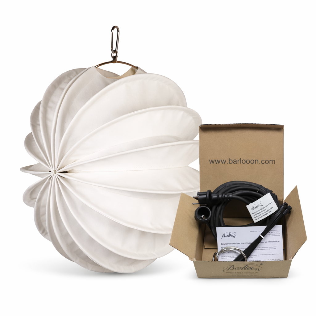 Lampion Gartenlaterne Barlooon / Wetterfester Lampion / Outdoor – verschiedene Größen – Farbe Weiss