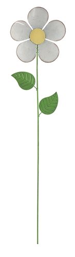 Metall Blumenstecker 58 cm – Pflanzenstecker Blume in verschiedenen Farben