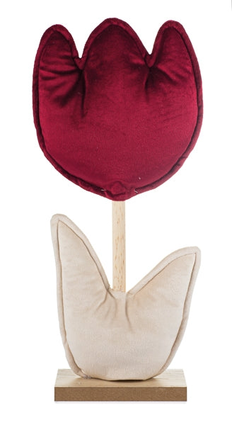 Tulpe aus Stoff und Holz / Stofftulpe / Dekotulpe / Aufsteller / Ostern – verschiedene Farben – verschiedene Höhen