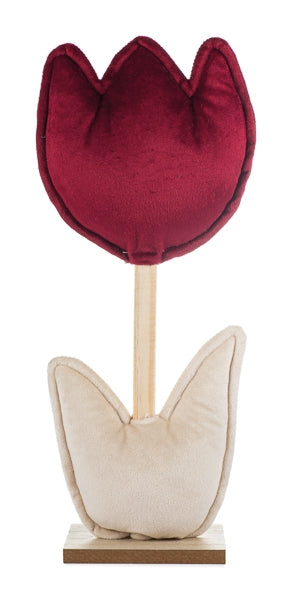 Tulpe aus Stoff und Holz / Stofftulpe / Dekotulpe / Aufsteller / Ostern – verschiedene Farben – verschiedene Höhen