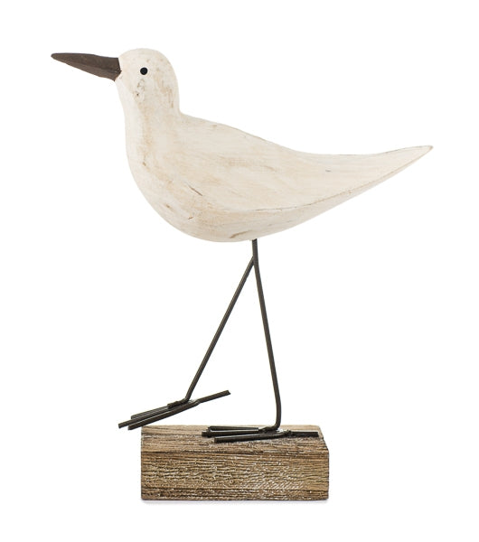 Möwe / Dekovogel / Dekofigur Vogel aus Metall auf Holzfuss – verschiedene Motive – Höhe 20 cm