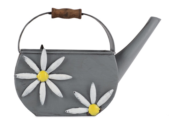 Gießkanne / Deko / Gartendeko aus Metall mit Blumen – verschiedene Motive – 28 x 20 cm