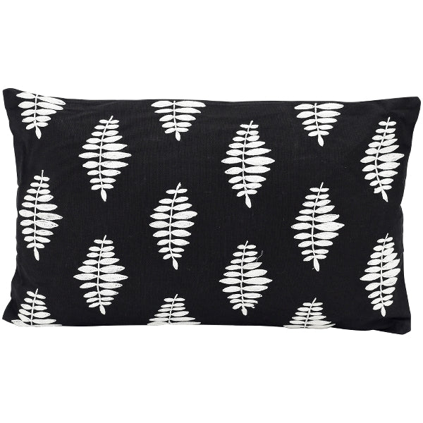 Kissen / Stoffkissen / Zierkissen mit Inlet – schwarz-weiss - verschiedene Masse