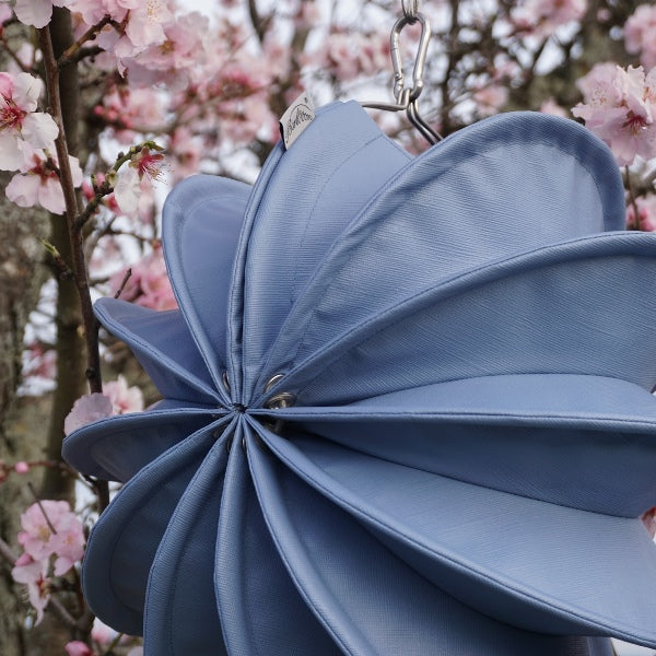 Lampion Gartenlaterne Barlooon / Wetterfester Lampion / Outdoor – verschiedene Größen – Farbe taubenblaugrau