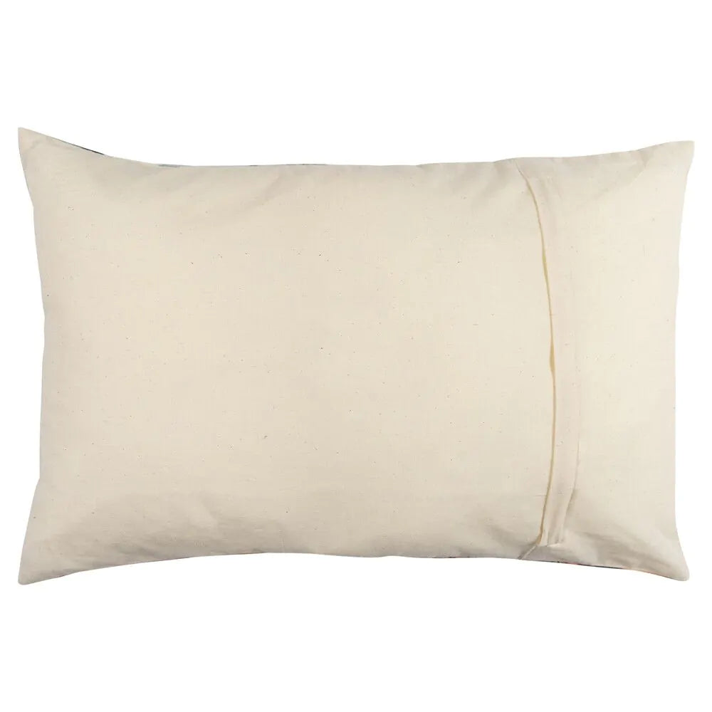 Kissen / Zierkissen / Dekokissen Canvas Kuhglocken mit Inlet – braun-weiss-schwarz - Masse 60 x 40 cm