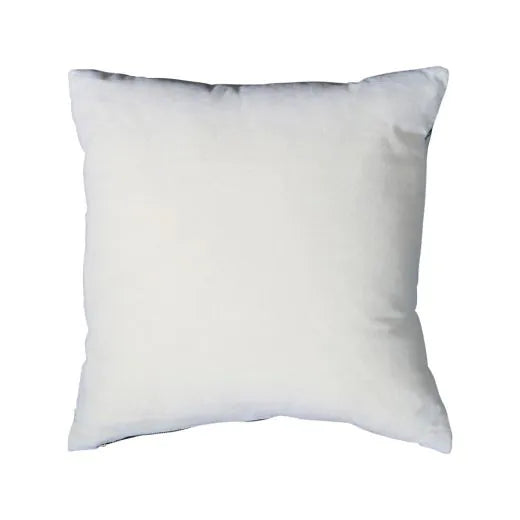 Samtkissen Hagebutte 45x45 cm – Zierkissen mit Naturmotiv in Weiß Braun Rot inkl. Füllung