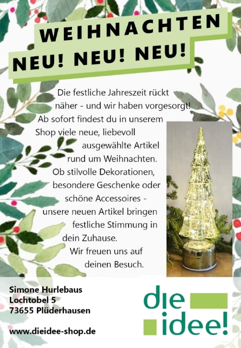 Festliche Fensterdeko zum Staunen – Tannenbaum-LED aus Glas rotieren