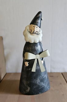 Nikolaus blau Metall / Aufsteller / Figur Weihnachten – blau – Höhe 29 cm