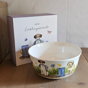 Müslischale / Frühstückschale / Schale Hundespaß Porzellan – Grätz Verlag – Ø 15 cm, Höhe 7,5 cm