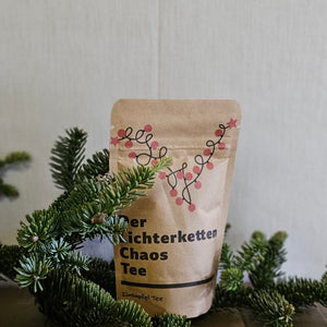 "Der Lichterketten Chaos Tee" / Tee Geschenk / Weihnachten – 20 g – gefertigt von Menschen mit Behinderung