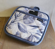 Topflappen Set (2 Stück) / Küchenwäsche Blue Lagoon Ladelle – blau-weiss – 21 x 21 cm