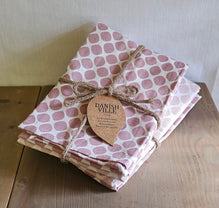 Geschirrtücher Set (2 Stück) Tupfen / Küchenwäsche Danish Ville Living – rosa-hellrosa – 65 x 45 cm