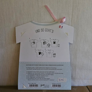 Grätz Verlag Bügelbild für Textilien - Hase mit Schmetterlingen – Kinder