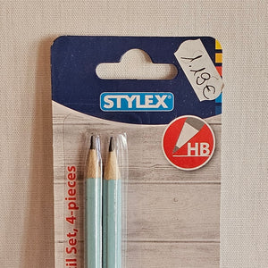 Stylex Bleistift-Set 4-teilig inkl. Metallspitzer und Radiergummi – HB