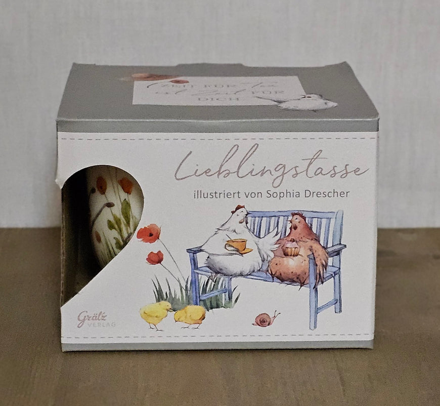 Porzellantasse Lieblingstasse / Henkeltasse / Becher / Henkelbecher / Tasse 