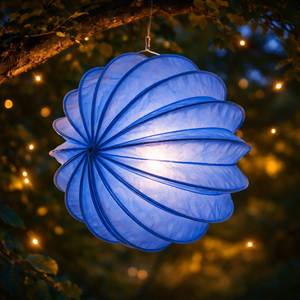 Lampion Gartenlaterne Barlooon / Wetterfester Lampion / Outdoor – verschiedene Größen – Farbe Blau