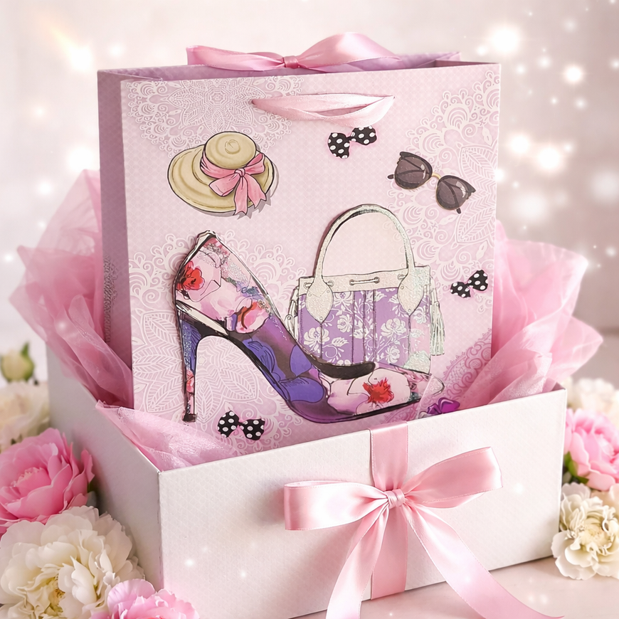 Geschenktasche / Tasche aus Papier - verschiedene Motive - 30 x 12 x 40 cm