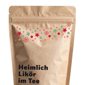 "Heimlich Likör im Tee Tee" - Tee-Geschenk | 20 g | Gefertigt von Menschen mit Behinderung