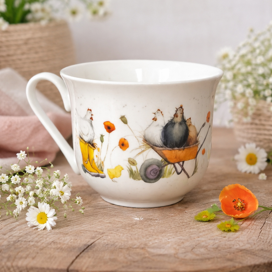 Porzellantasse Lieblingstasse / Henkeltasse / Becher / Henkelbecher / Tasse 