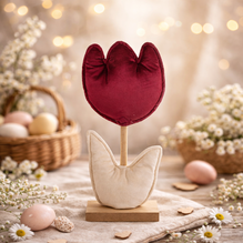 Tulpe aus Stoff und Holz / Stofftulpe / Dekotulpe / Aufsteller / Ostern – verschiedene Farben – verschiedene Höhen