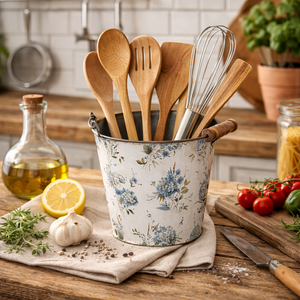 Übertopf / Metalltopf – Dekorativer Blumentopf im Vintage-Look – verschiedene Größen