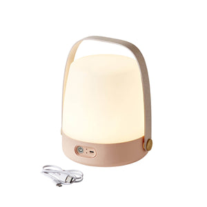 Kooduu Lite-up Akkuleuchte / LED-Lampe / Design-LED-Lampe – light rose – Höhe 26 cm