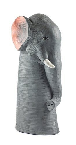 Baden Kopf Elefant / Dekokopf / Tierkopf / Büste / Afrika aus Gips – grau – Höhe 50 cm