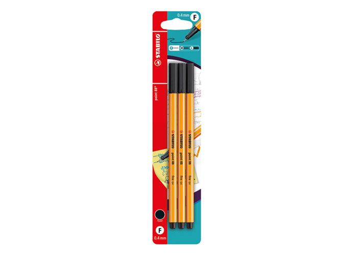 Tintenfeinschreiber / Fineliner Stabilo Point 88 – 10er-Set – verschiedene Farben