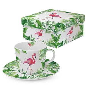 Kaffeetasse / Becher / Tasse Trend Coffee Tropical Flamingo – ppd – 200 ml
