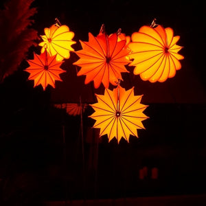 Lampion Gartenlaterne Barlooon / Wetterfester Lampion / Outdoor – verschiedene Größen – Farbe Orange
