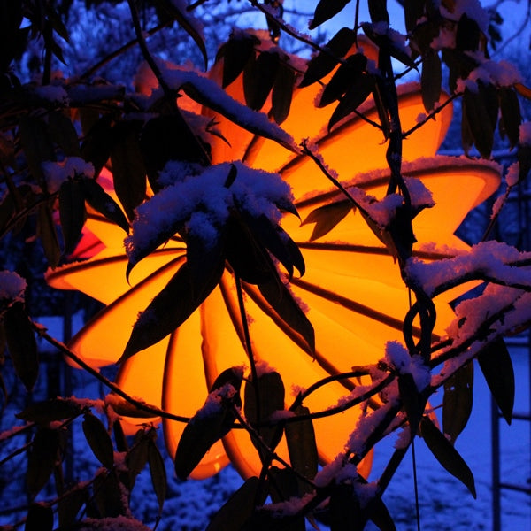 Lampion Gartenlaterne Barlooon / Wetterfester Lampion / Outdoor – verschiedene Größen – Farbe Gelb