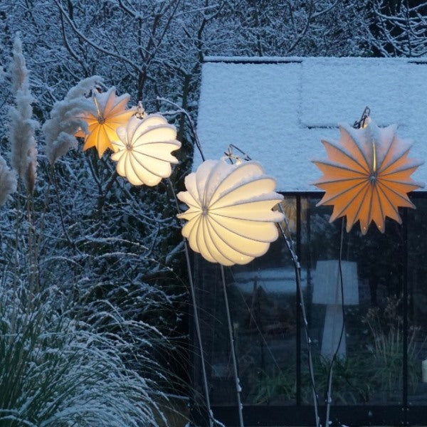Lampion Gartenlaterne Barlooon / Wetterfester Lampion / Outdoor – verschiedene Größen – Farbe Creme